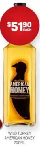 Harry Brown Wild turkey american honey offer