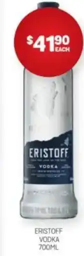 Harry Brown Eristoff vodka offer