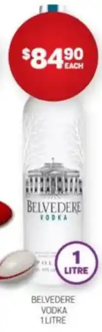 Harry Brown Belvedere vodka offer