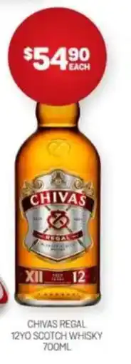 Harry Brown Chivas regal 12yo scotch whisky offer