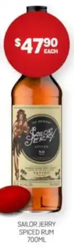 Harry Brown Sailor jerry spiced rum offer