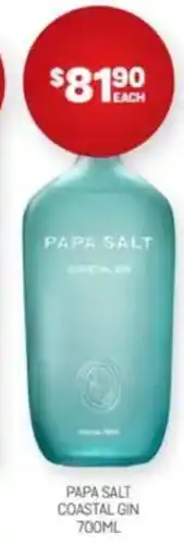 Harry Brown PAPA SALT COASTAL GIN offer