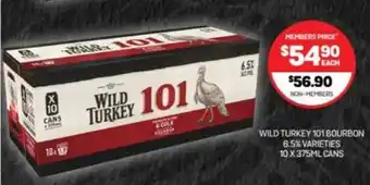 Harry Brown Wild turkey 101 bourbon offer