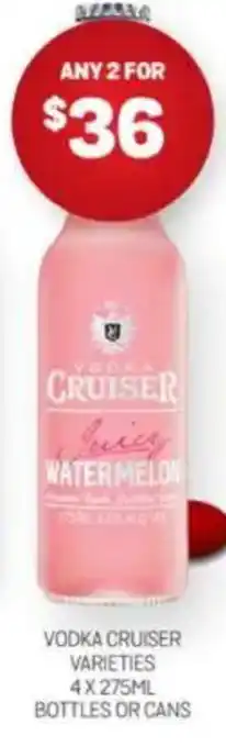 Harry Brown Vodka cruiser offer