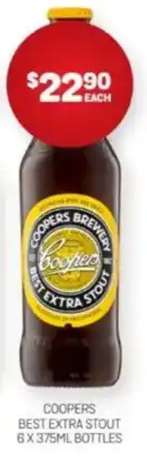 Harry Brown Coopers best extra stout offer