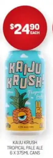 Harry Brown Kaiju krush tropical pale ale offer