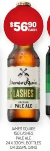 Harry Brown James squire 150 lashes pale ale offer