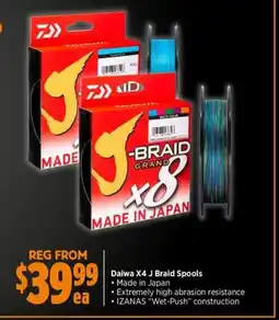 Anaconda Daiwa X4 J Braid Spools offer