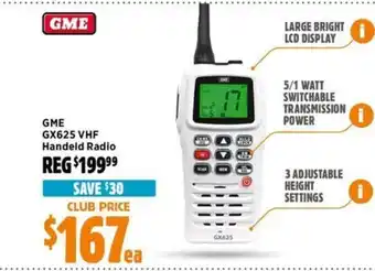 Anaconda GX625 VHF Handeld Radio offer