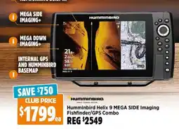 Anaconda Humminbird Helix 9 MEGA SIDE Imaging Fishfinder/GPS Combo offer