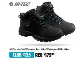 Anaconda Hi-Tec Men's & Women's Fast Hike Waterproof Mid Hiker offer