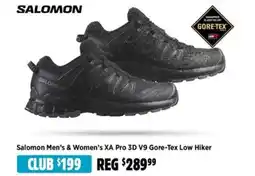 Anaconda Salomon Men's & Women's XA Pro 3D V9 Gore-Tex Low Hiker offer