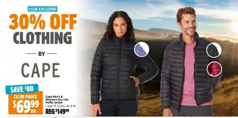 Anaconda Cape Men's & Women's Eco Lite Puffer Jacket offer