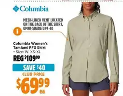 Anaconda Columbia Women's Tamiami PFG Shirt offer