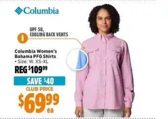 Anaconda Columbia Women's Bahama PFG Shirts offer