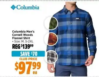 Anaconda Columbia Men's Cornell Woods Flannel Shirt offer