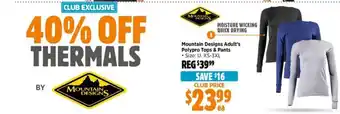 Anaconda Mountain Designs Adult's Polypro Tops & Pants offer