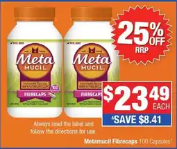 Direct Chemist Outlet Metamucil Fibrecaps offer