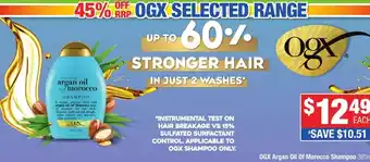 Direct Chemist Outlet OGX Argan Oil Of Morocco Shampoo offer