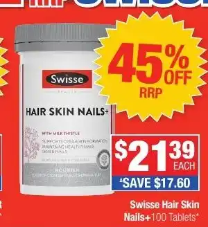 Direct Chemist Outlet Swisse Hair Skin Nails+ offer