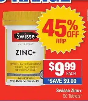 Direct Chemist Outlet Swisse Zinc+ offer