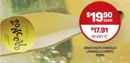 Harry Brown Zonzo esate zoncello limoncello spritz offer