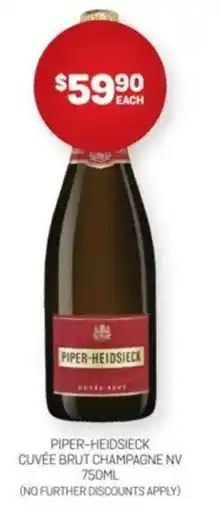 Harry Brown Piper-heidsieck cuvée brut champagne nv offer