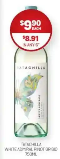 Harry Brown Tatachilla white admiral pinot grigio offer