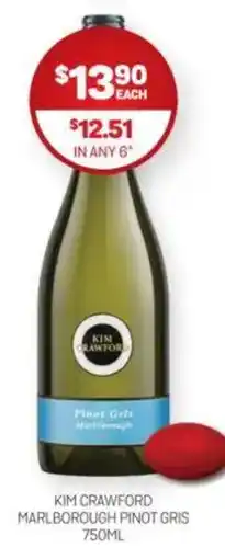 Harry Brown Kim crawford marlborough pinot gris offer