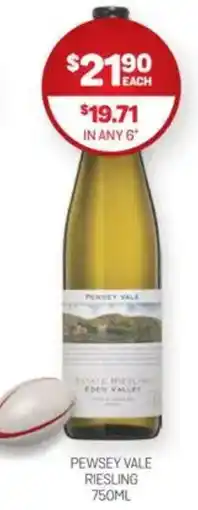 Harry Brown Pewsey vale riesling offer