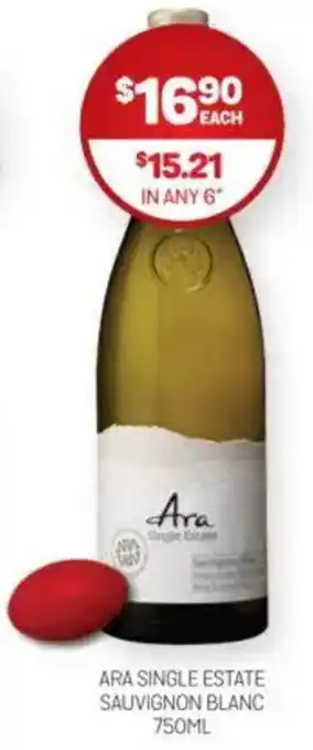 Harry Brown Ara single estate sauvignon blanc offer