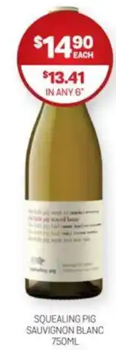 Harry Brown Squealing pig sauvignon blanc offer