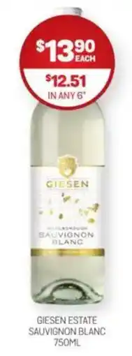 Harry Brown Giesen estate sauvignon blanc offer