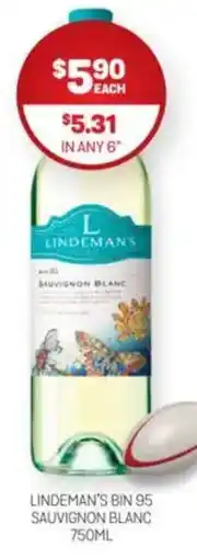 Harry Brown Lindeman's bin 95 sauvignon blanc offer