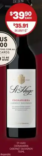 Harry Brown St hugo coonawarra cabernet sauvignon offer