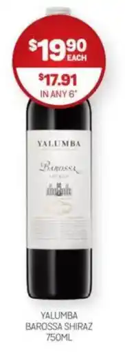 Harry Brown Yalumba barossa shiraz offer