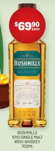 Harry Brown Bushmills 10yo single malt irish whiskey 700ml offer