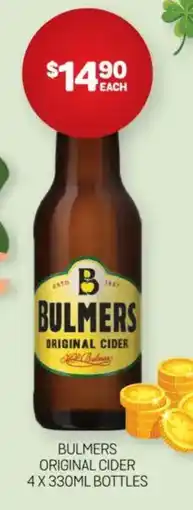 Harry Brown Bulmers original cider offer