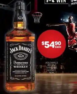 Harry Brown Jack daniel's old no.7 tennessee whiskey offer