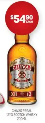 Harry Brown Chivas regal 12yo scotch whisky offer