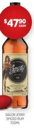 Harry Brown Sailor jerry spiced rum offer