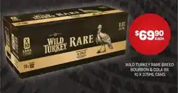 Harry Brown Wild turkey rare breed bourbon & cola 8% offer