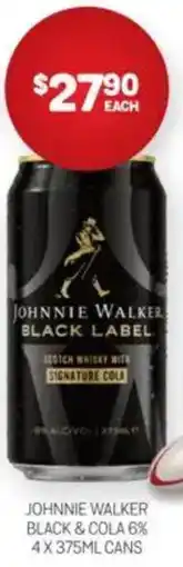 Harry Brown Johnnie walker black & cola 6% offer