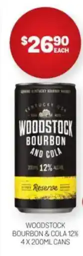 Harry Brown Woodstock bourbon & cola 12% offer