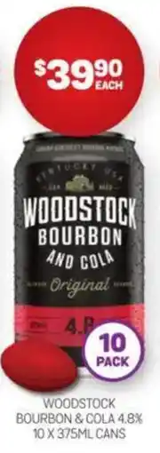 Harry Brown Woodstock bourbon & cola 4.8% offer