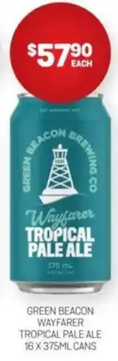 Harry Brown Green beacon wayfarer tropical pale ale offer