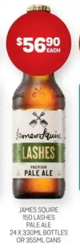 Harry Brown James squire 150 lashes pale ale offer