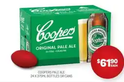 Harry Brown Coopers pale ale offer