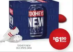 Harry Brown Tooheys new offer