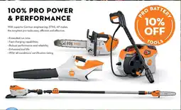 STIHL 100% pro power & performance offer